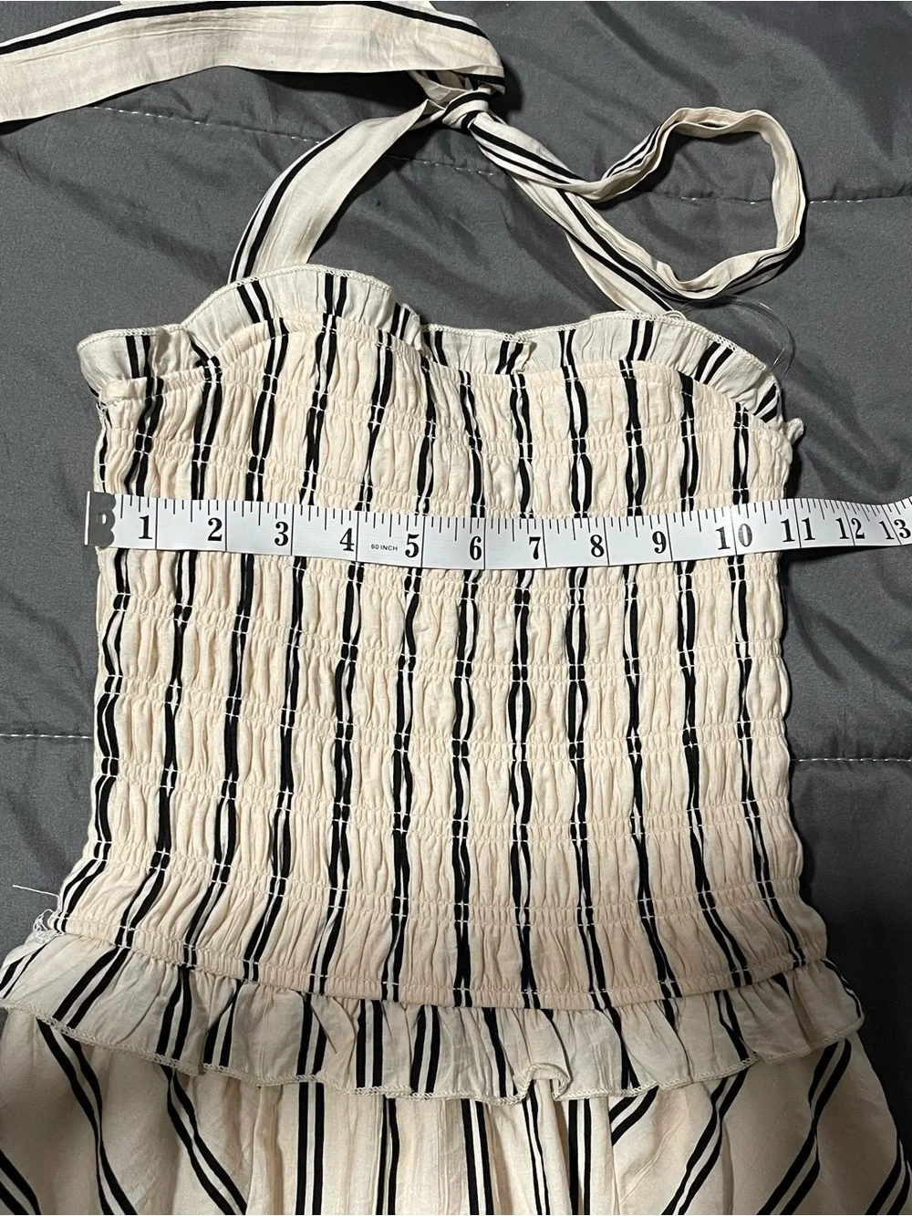 ✨ NWT Smocked Midi Dress Flowy Halter | Sleeveless - Picture 7 of 12